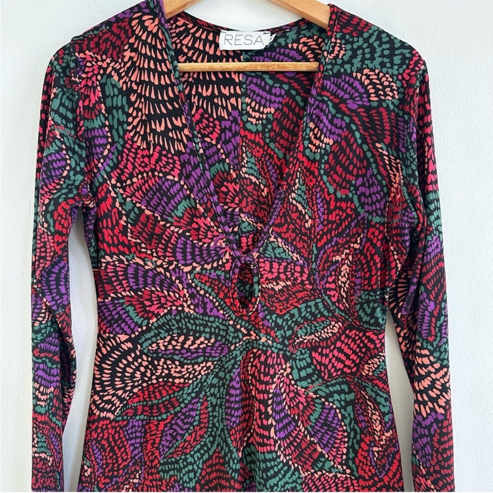RESA Multicolor Patterned Midi Dress - Picture 4 of 6